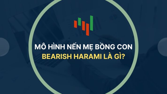 Mô hình nến mẹ bồng con Bearish Harami